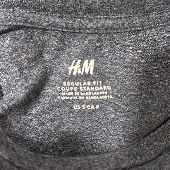 H&M Heather Blue T-Shirt - Picture 4 of 4